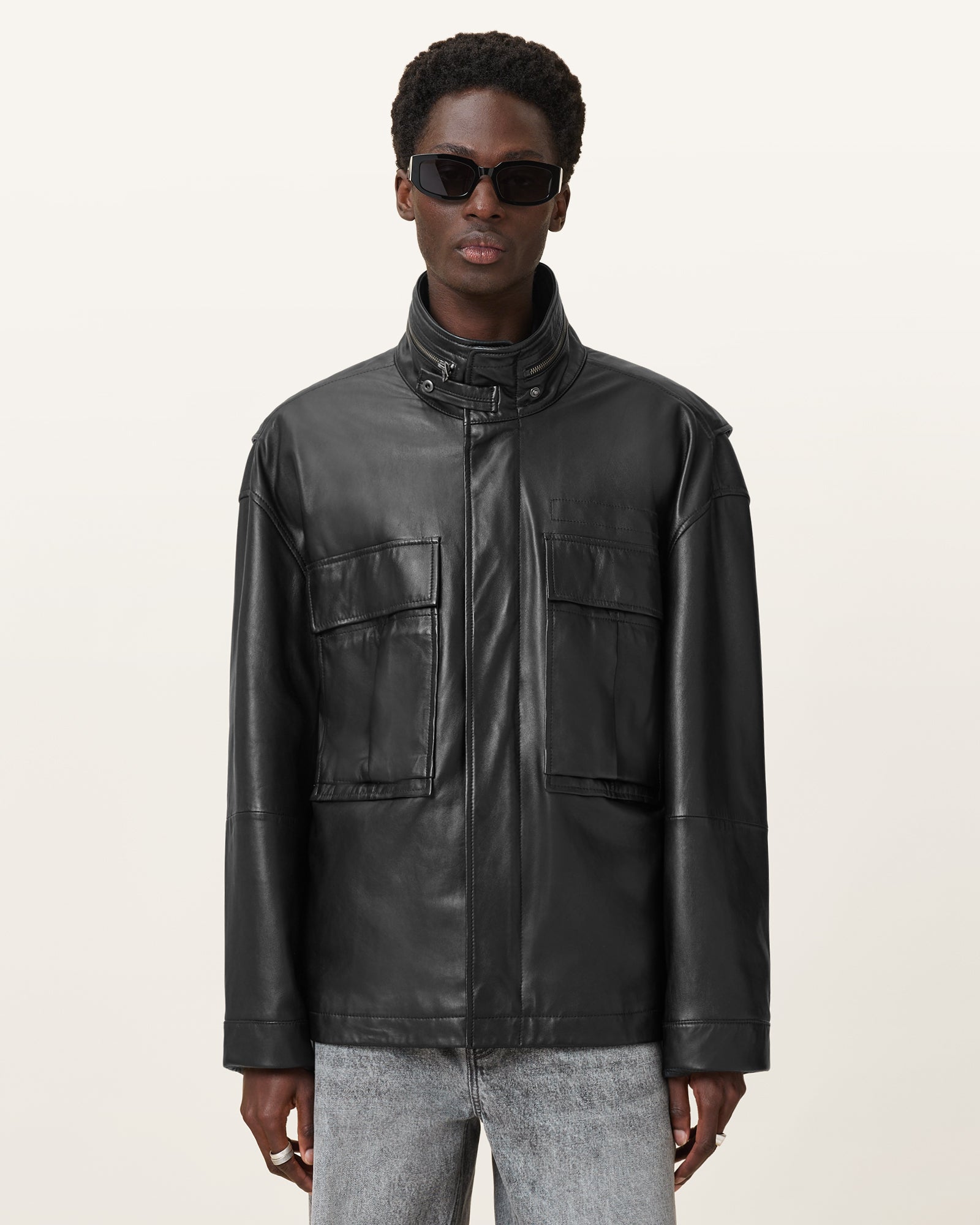 Halton Leather Jacket - Image 4