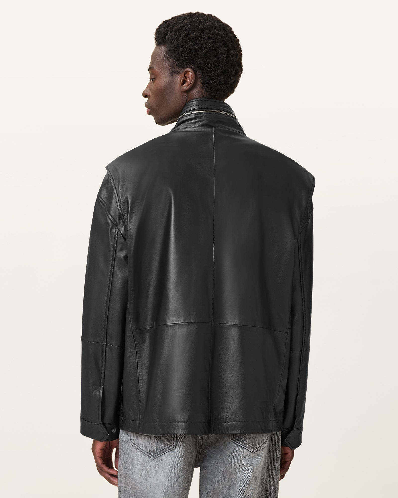 Halton Leather Jacket - Image 7