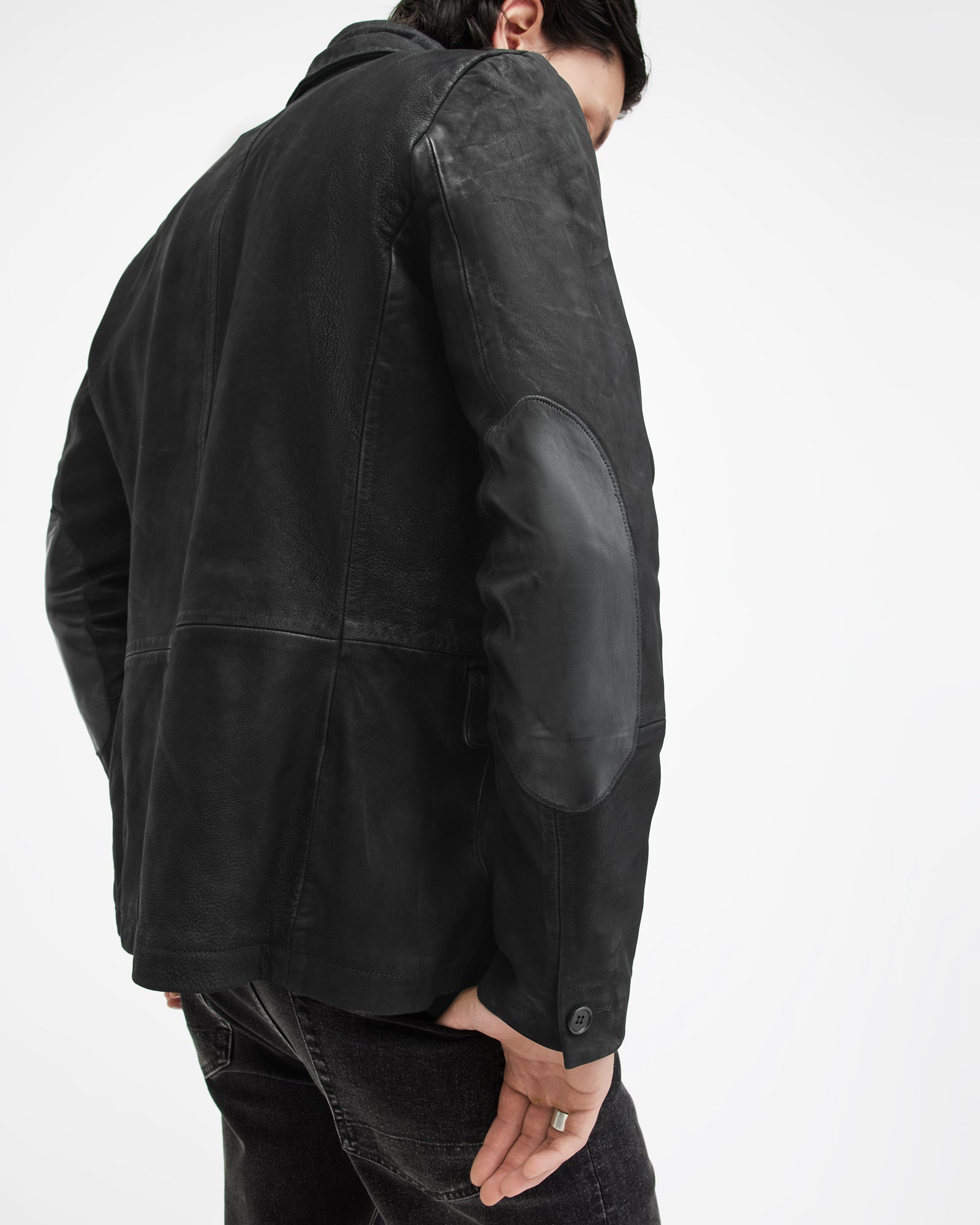 Survey Leather Blazer - Image 10