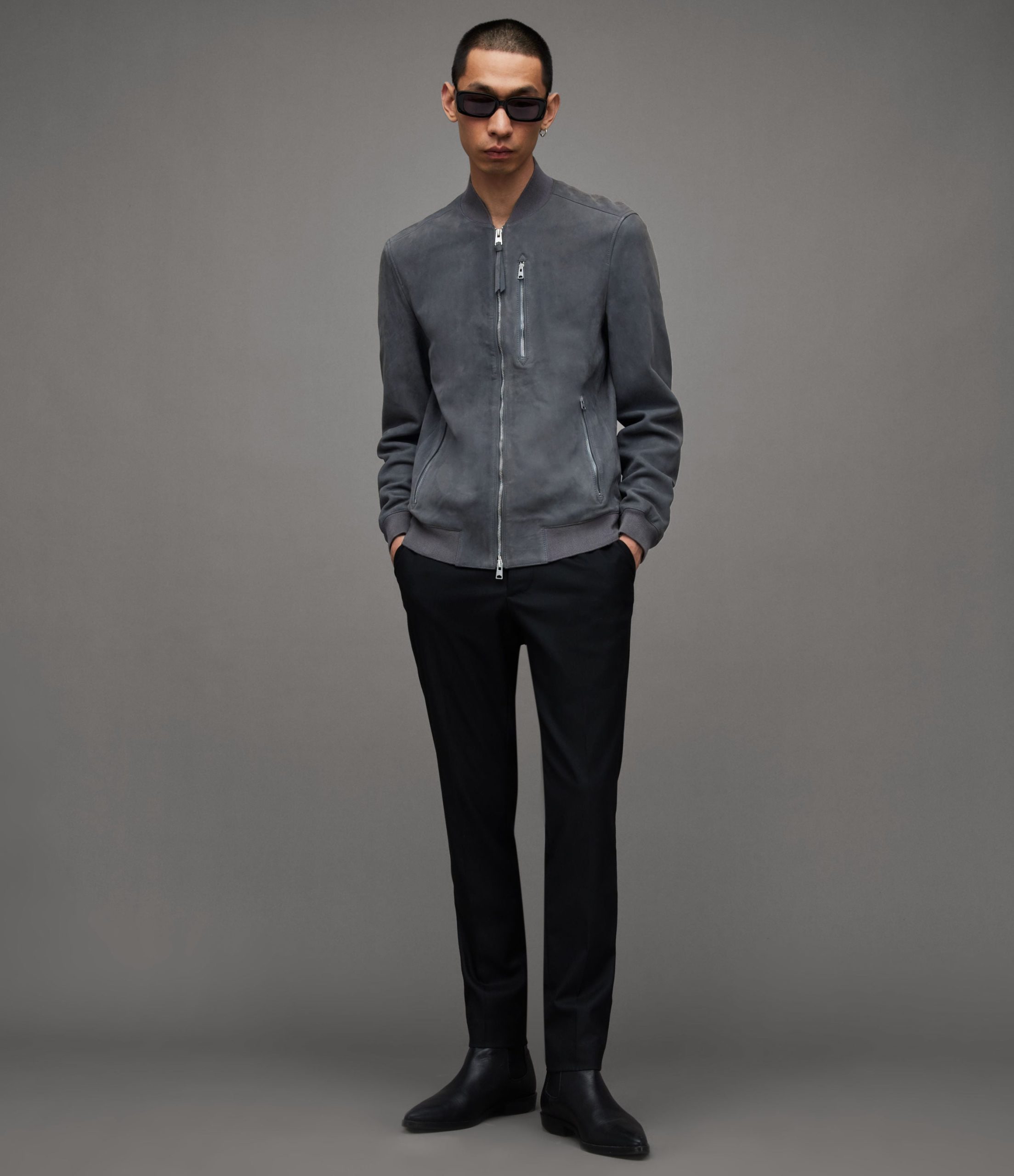 Kemble Suede Bomber Leather Jacket - Image 3