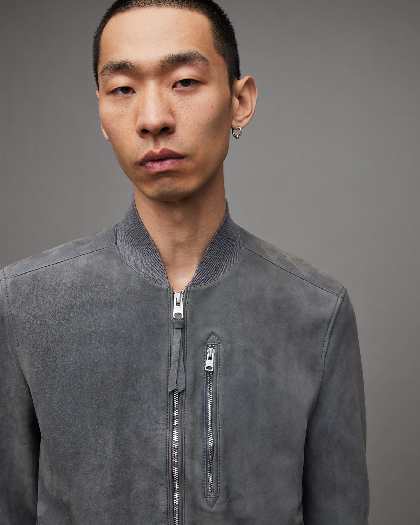 Kemble Suede Bomber Leather Jacket - Image 5