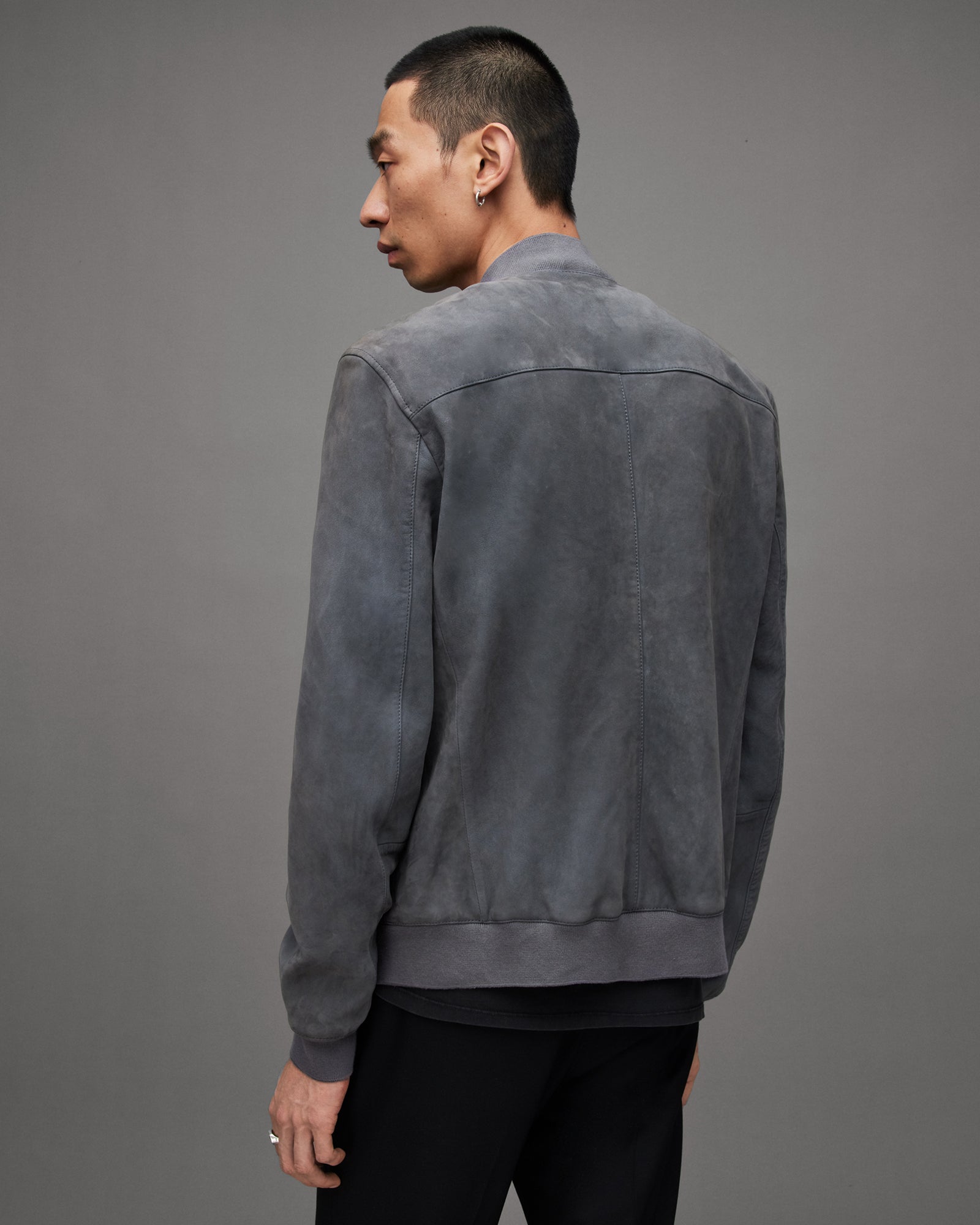 Kemble Suede Bomber Leather Jacket - Image 6