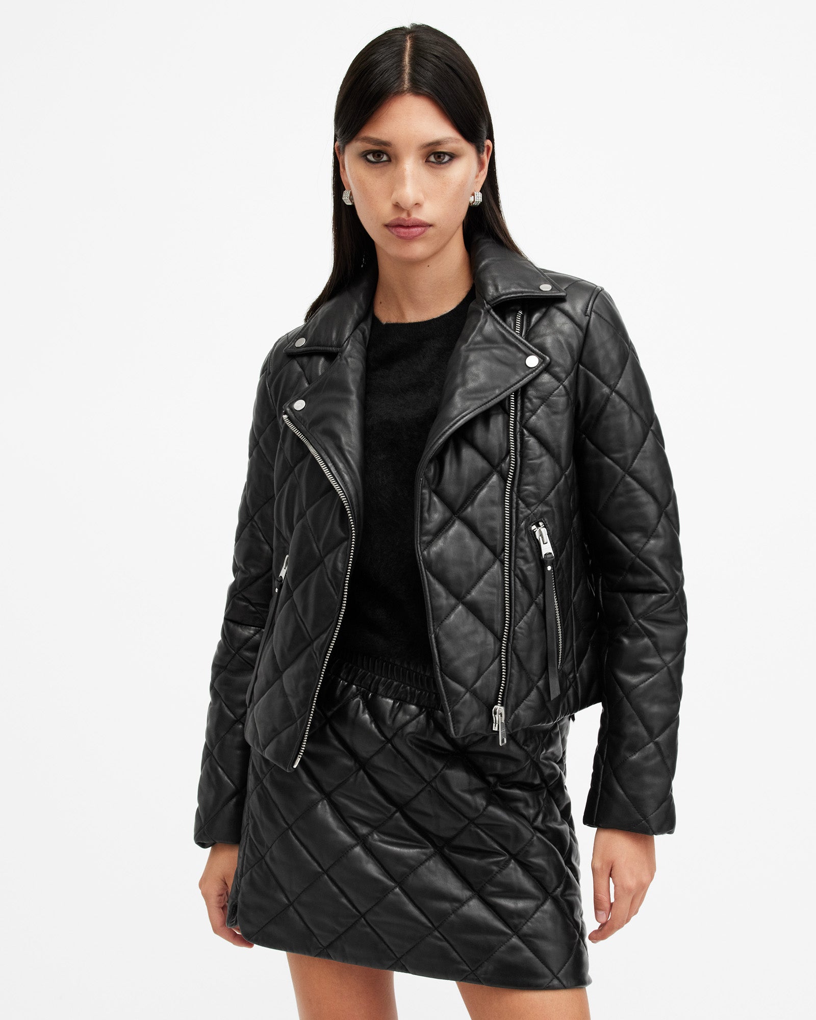 Dalby Quilt Leather Biker - Image 4