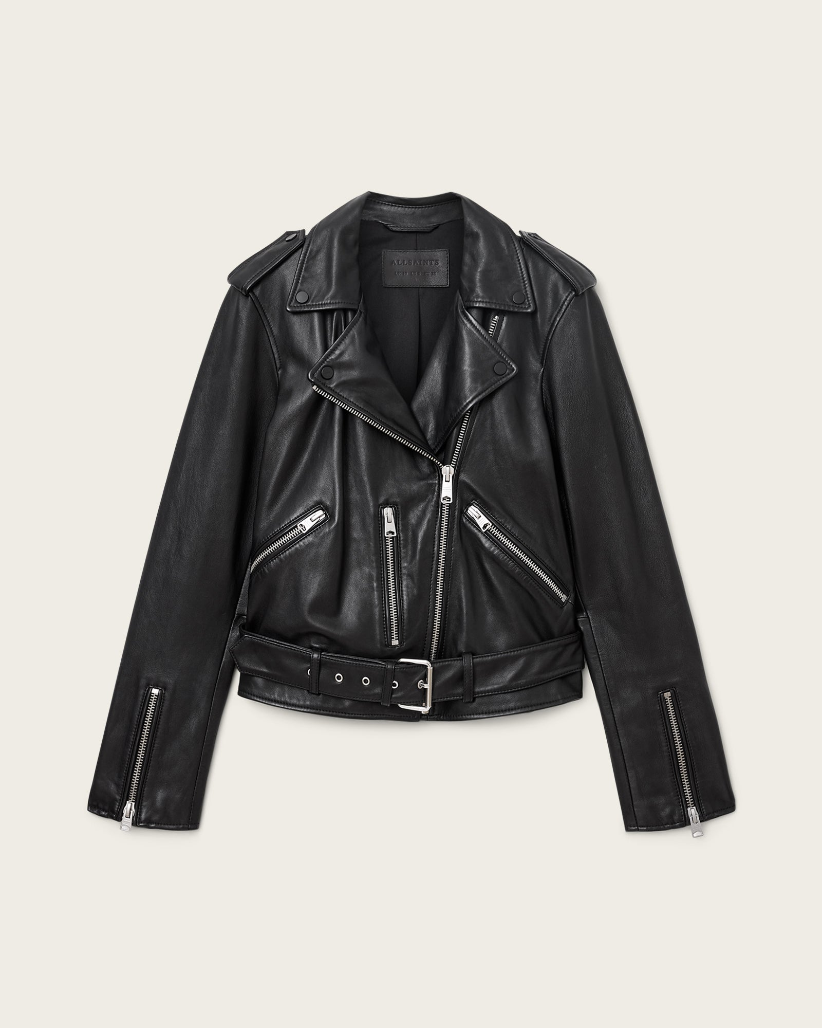 Balfern Biker Leather Jacket - Image 7
