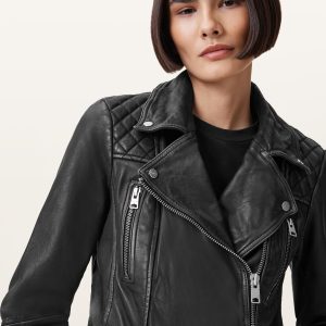Cargo Biker Leather Jacket