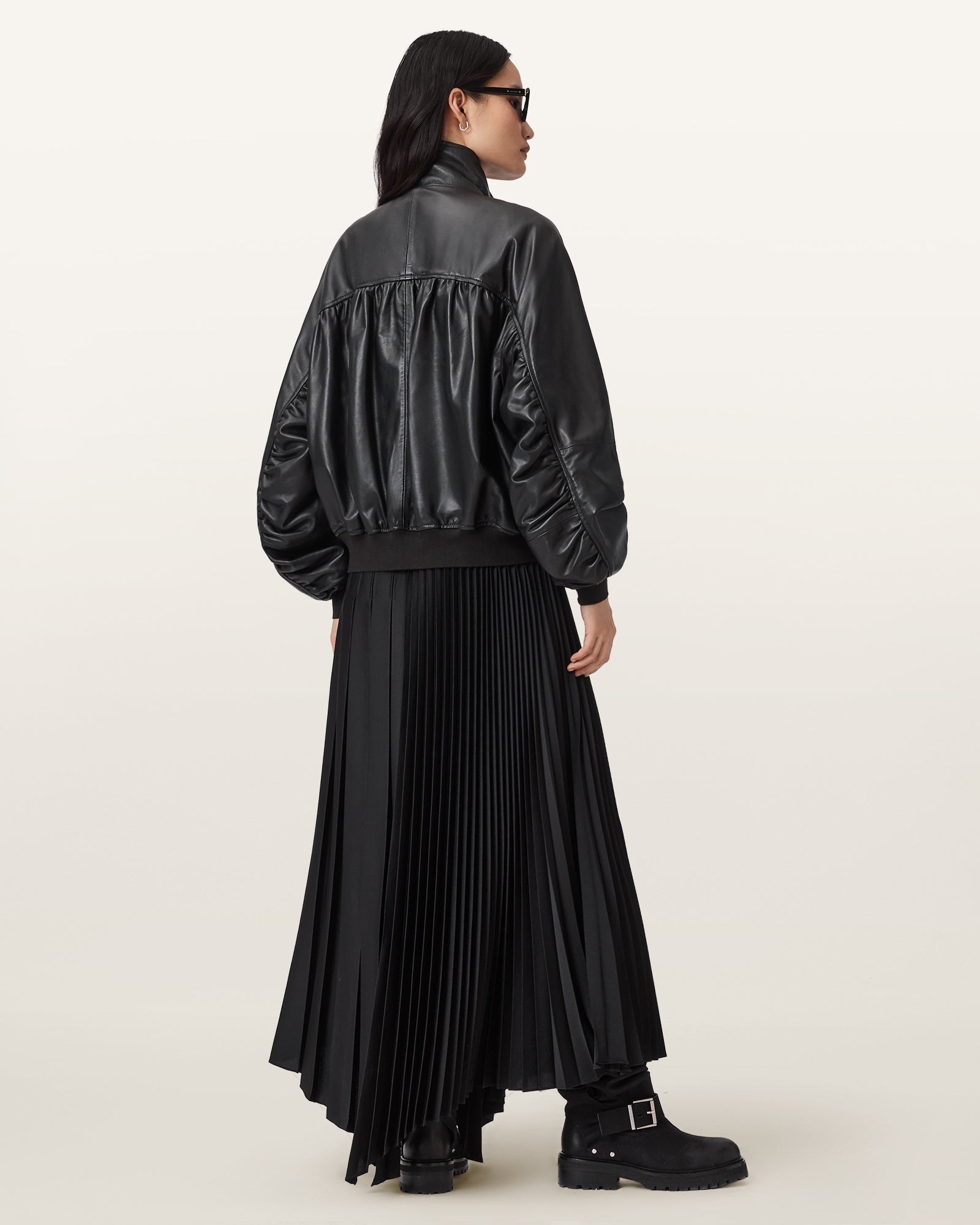 Felda Bomber Leather Jacket - Image 2