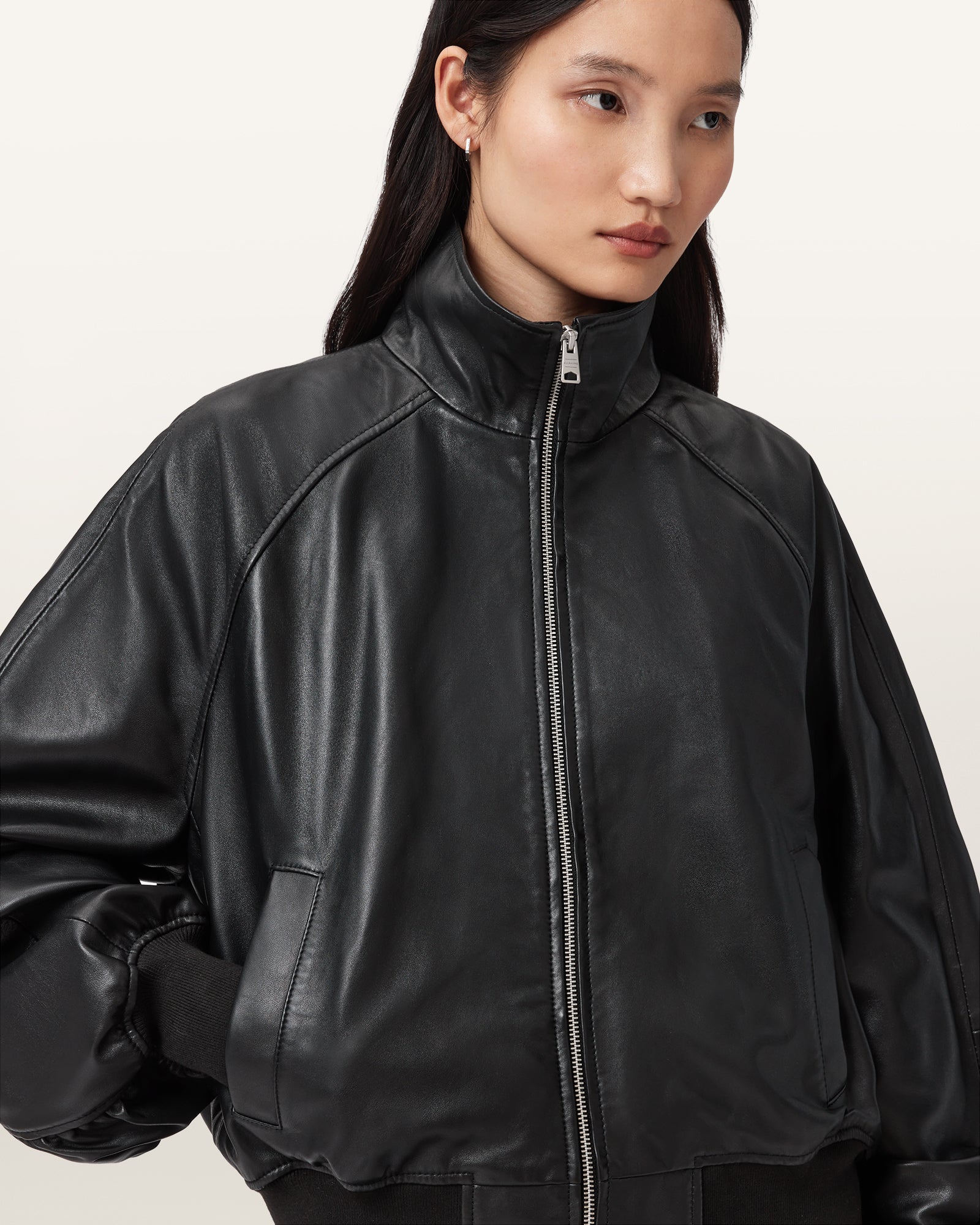 Felda Bomber Leather Jacket - Image 3
