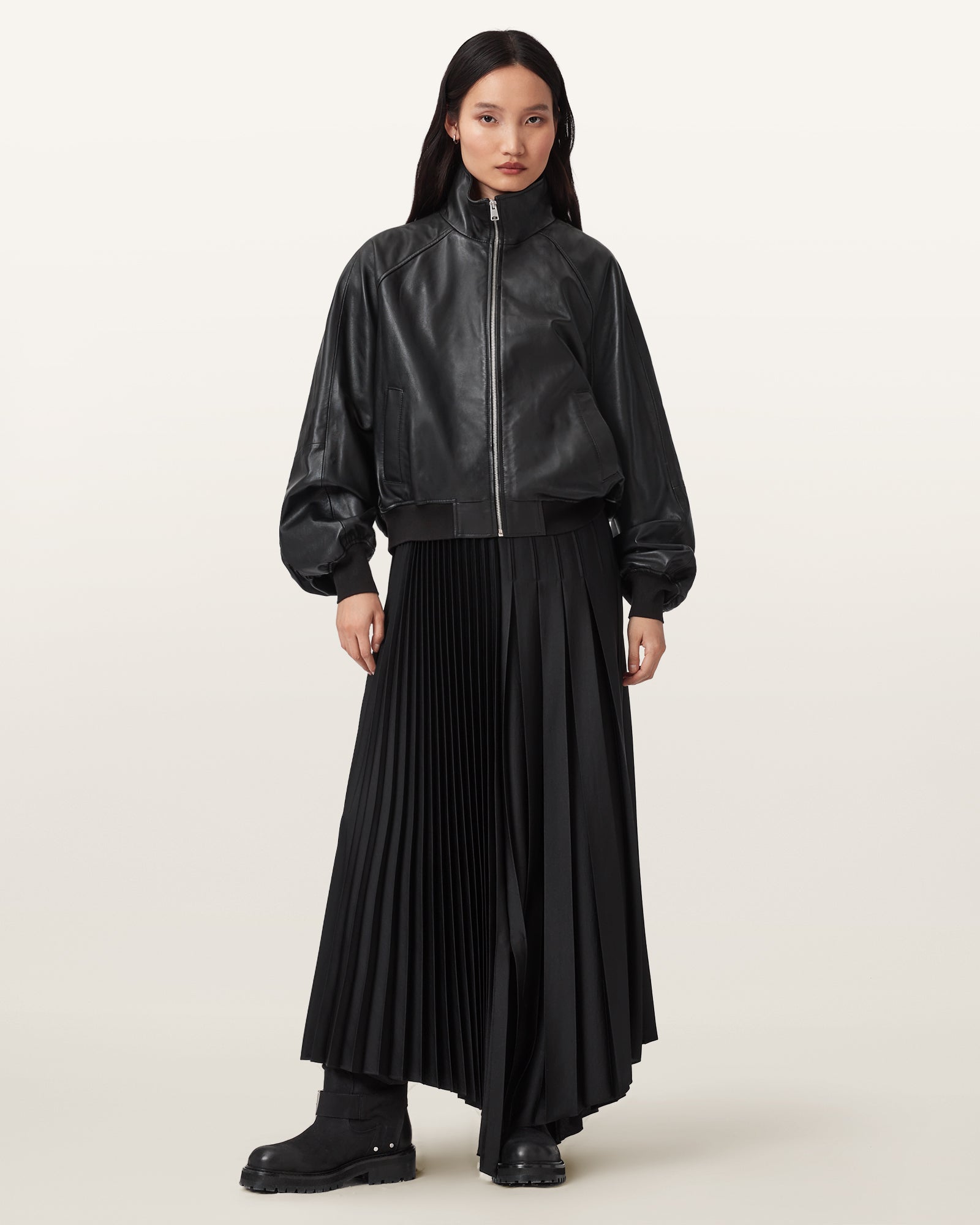 Felda Bomber Leather Jacket - Image 4