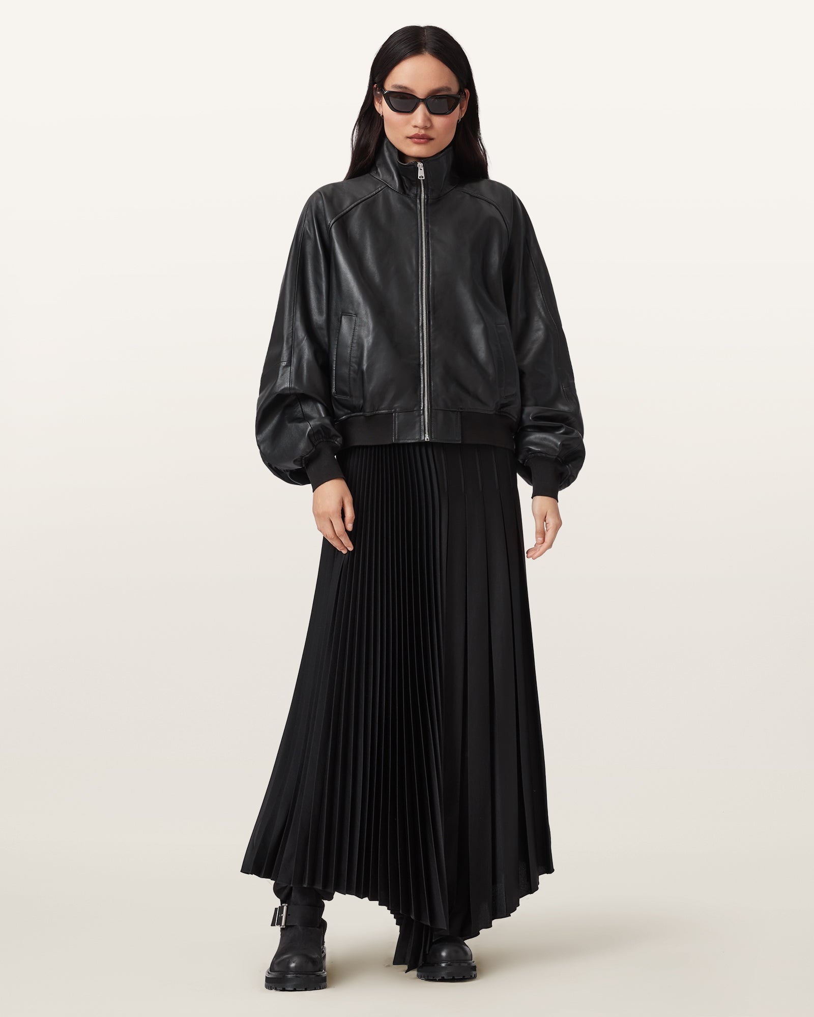 Felda Bomber Leather Jacket - Image 6