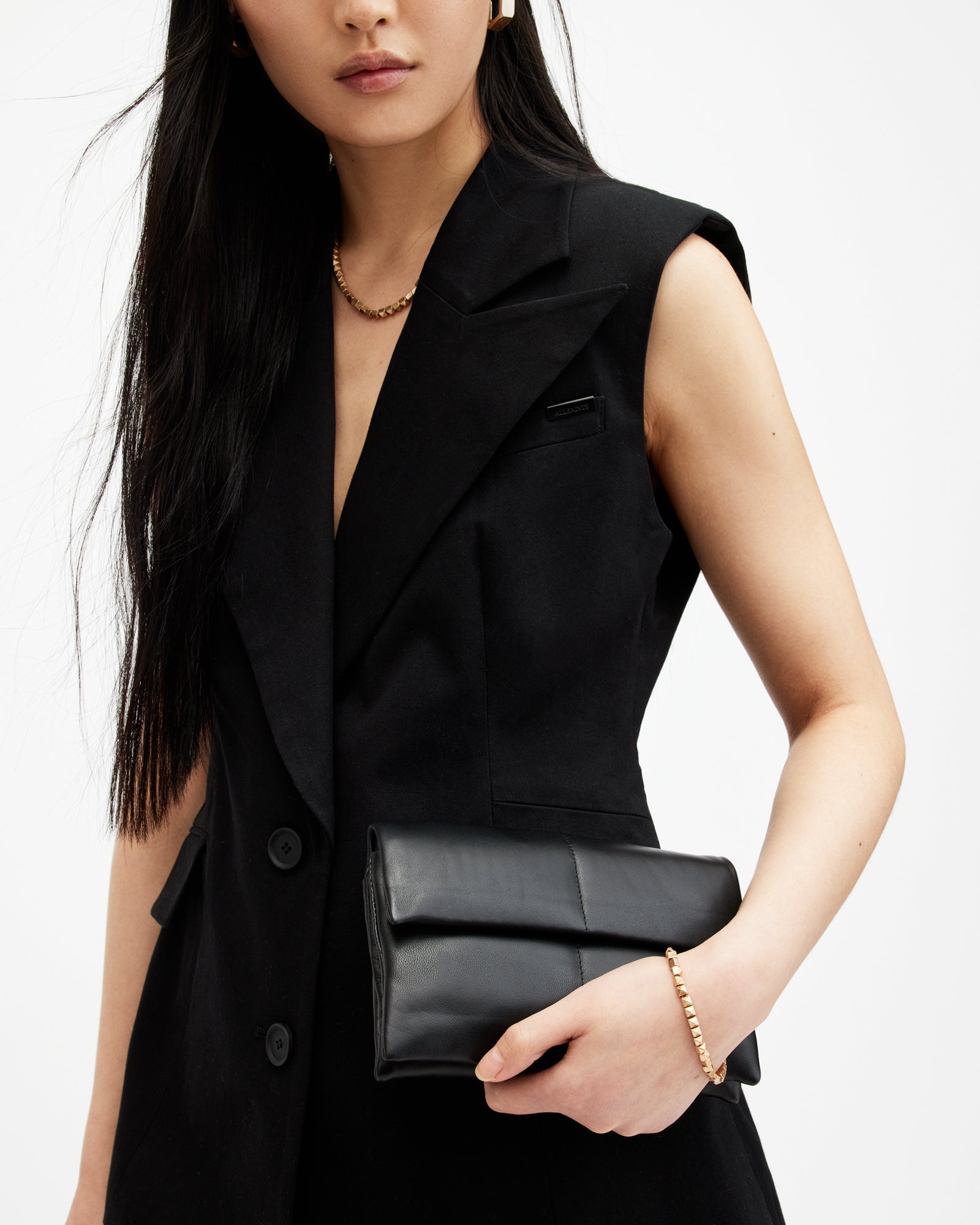 Ezra Leather Quilted Crossbody Bag - Image 4