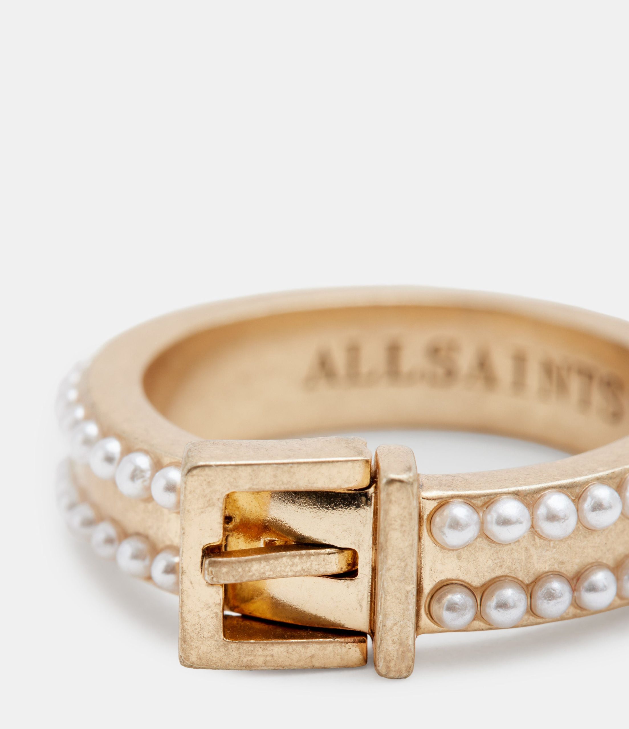 Brea Beaded Buckle Shape Ring - Image 3