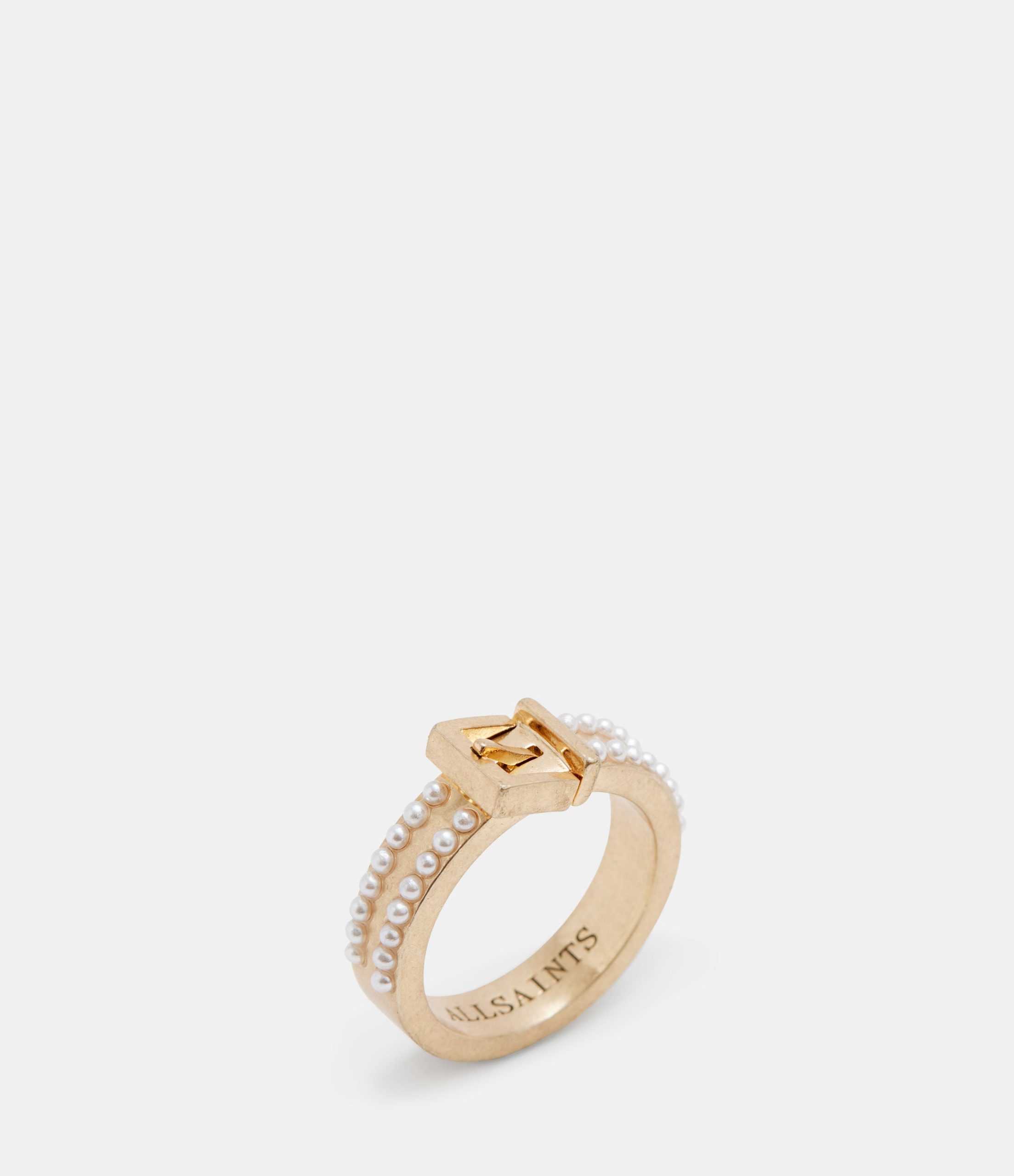 Brea Beaded Buckle Shape Ring - Image 4