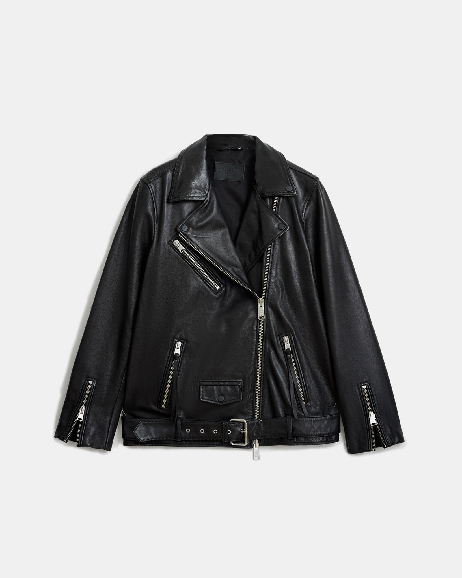 Billie Biker Leather Jacket - Image 9