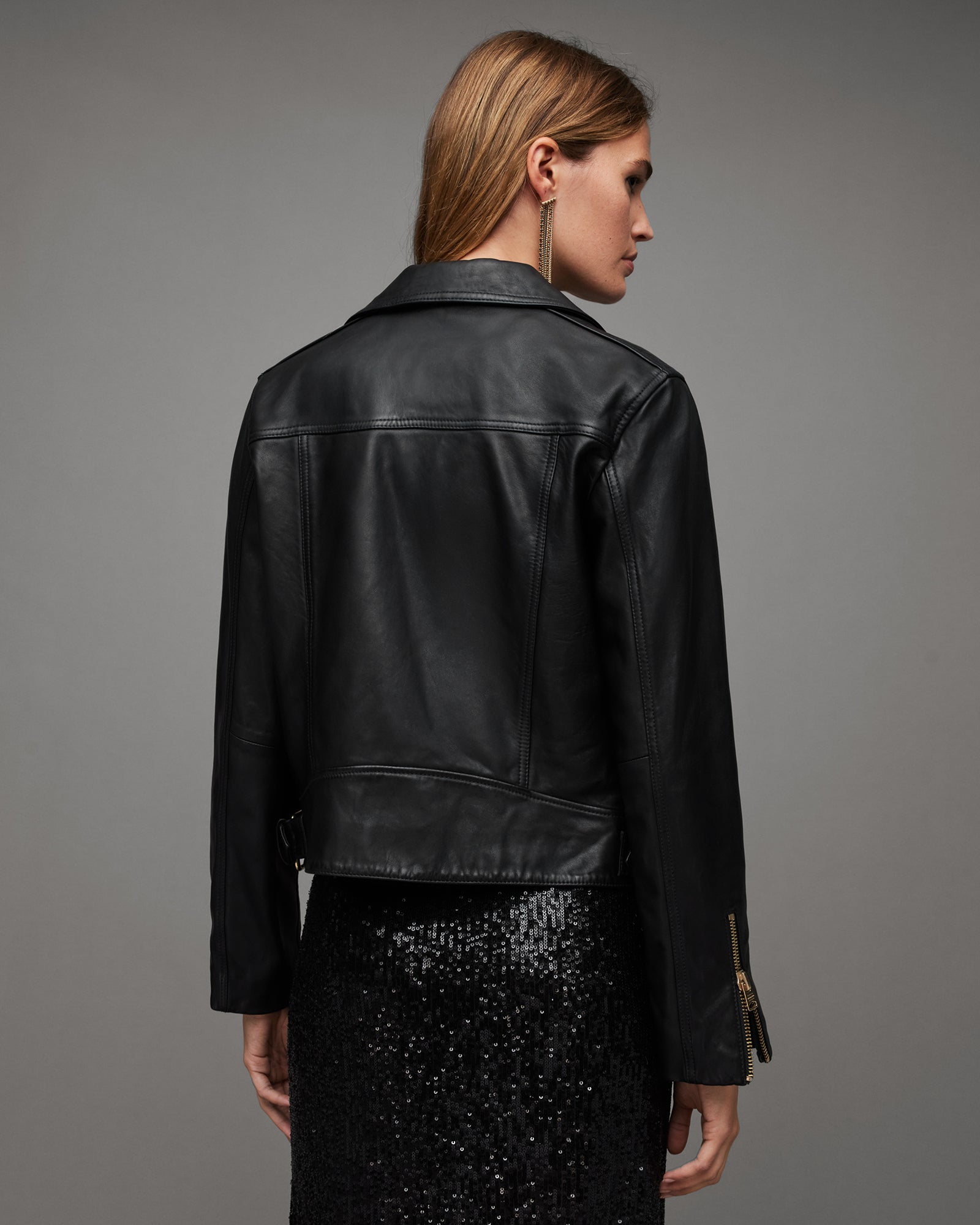 Beale Biker Leather Jacket - Image 6